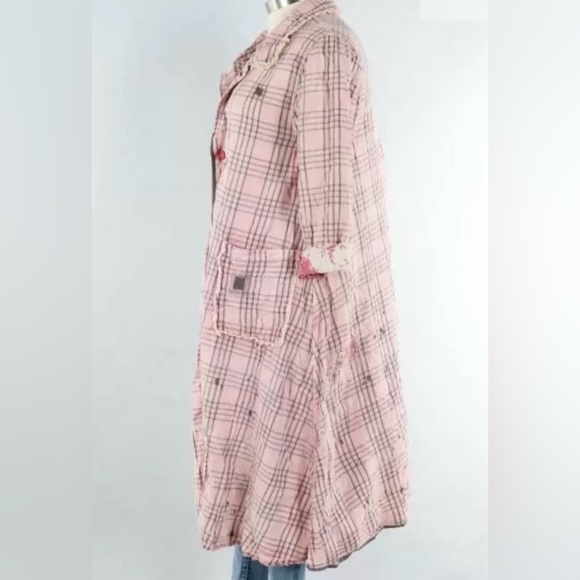 Magnolia Pearl Tancy Coat in Telephone Check O/S NWT - Picture 2 of 3